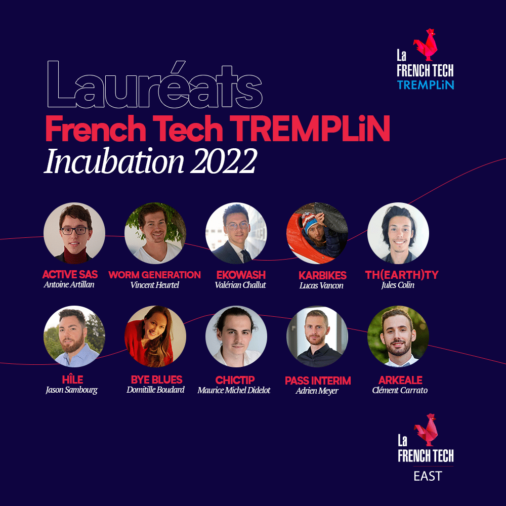 Découvrez les 10 lauréats de la promotion French Tech Tremplin Incubation 2022