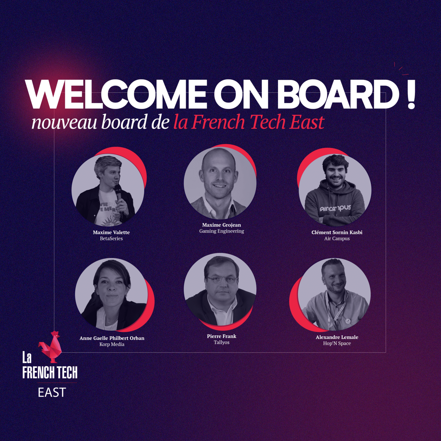 French Tech East : nouveaux membres au sein du Conseil d’administration et du bureau !