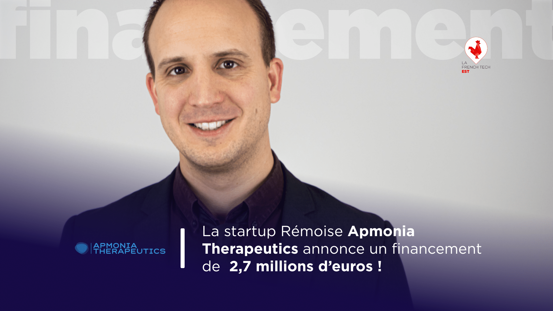 Apmonia Therapeutics annonce une levée de fonds de 2,7 millions d&rsquo;euros.